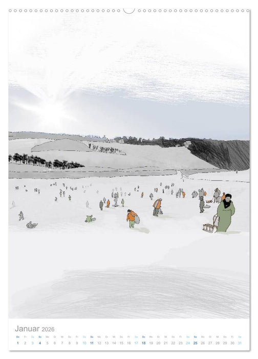 HATTINGEN GEZEICHNET (CALVENDO Wandkalender 2026)