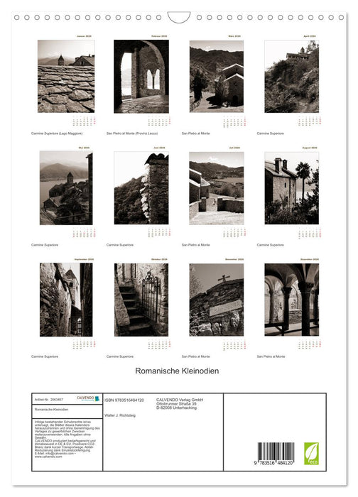 Romanische Kleinodien (CALVENDO Wandkalender 2026)