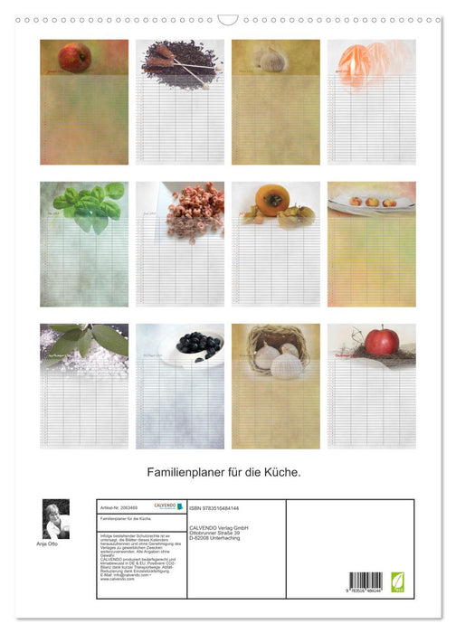 Familienplaner für die Küche. (CALVENDO Wandkalender 2026)