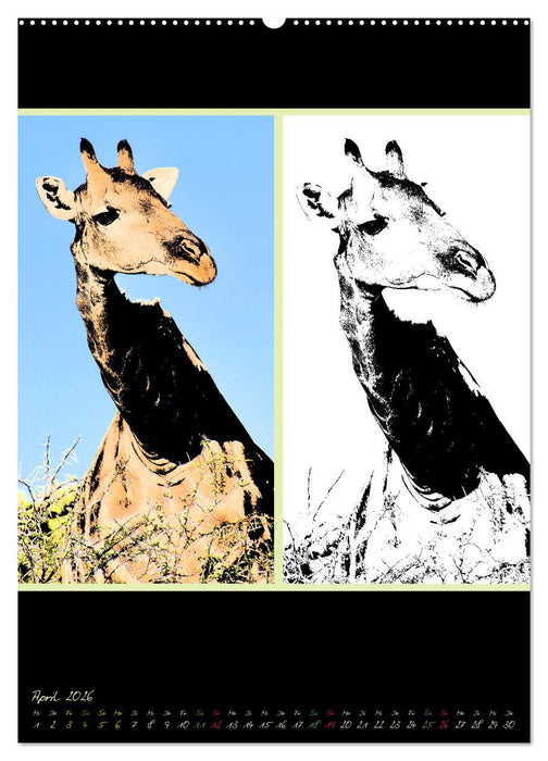 PopArten 2026 – Der verrückte Tierkalender (CALVENDO Wandkalender 2026)