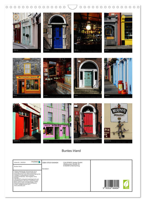 Buntes Irland (CALVENDO Wandkalender 2026)