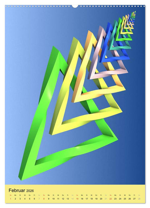 Fraktale Geometrie (CALVENDO Wandkalender 2026)