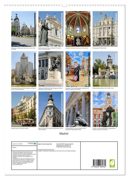 Madrid (CALVENDO Premium Wandkalender 2026)