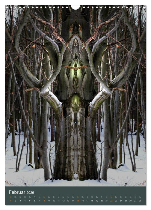 Spiegelwelten - Botschaften der Naturwesen (CALVENDO Wandkalender 2026)