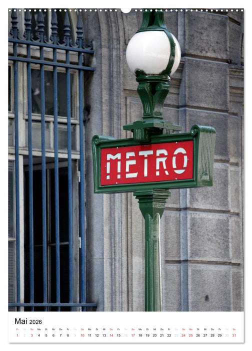 Unterwegs in Paris (CALVENDO Premium Wandkalender 2026)