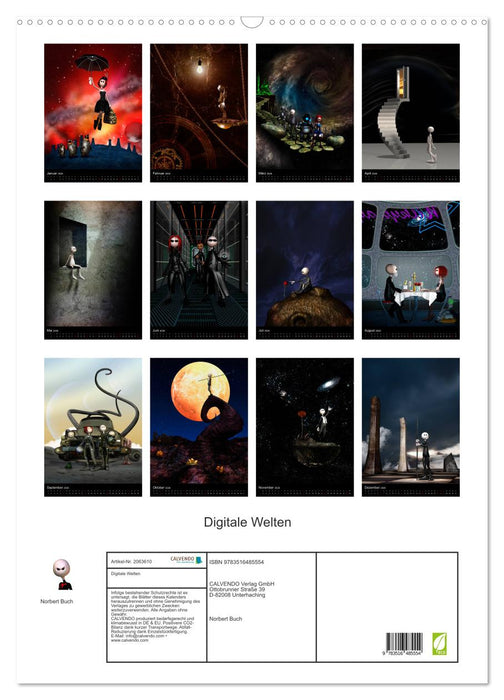 Digitale Welten (CALVENDO Wandkalender 2026)
