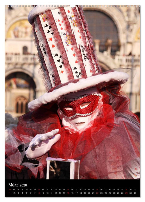 Karneval in Venedig - Phantasievolle Masken (CALVENDO Wandkalender 2026)