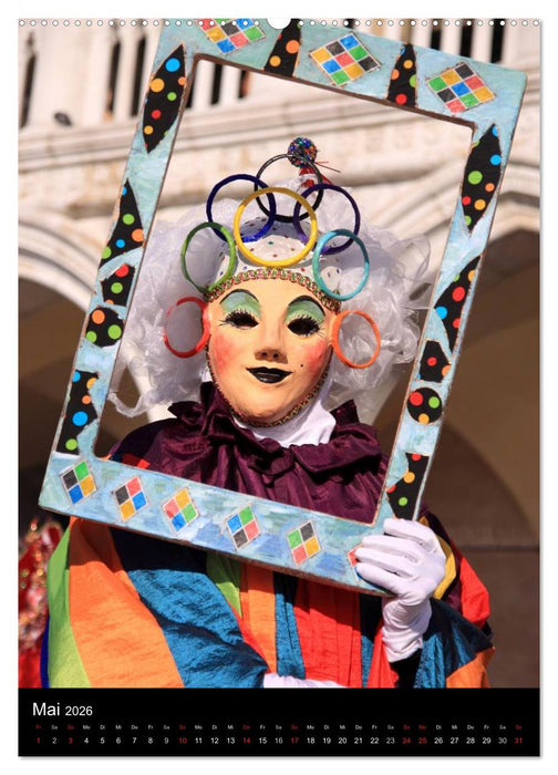Karneval in Venedig - Phantasievolle Masken (CALVENDO Wandkalender 2026)
