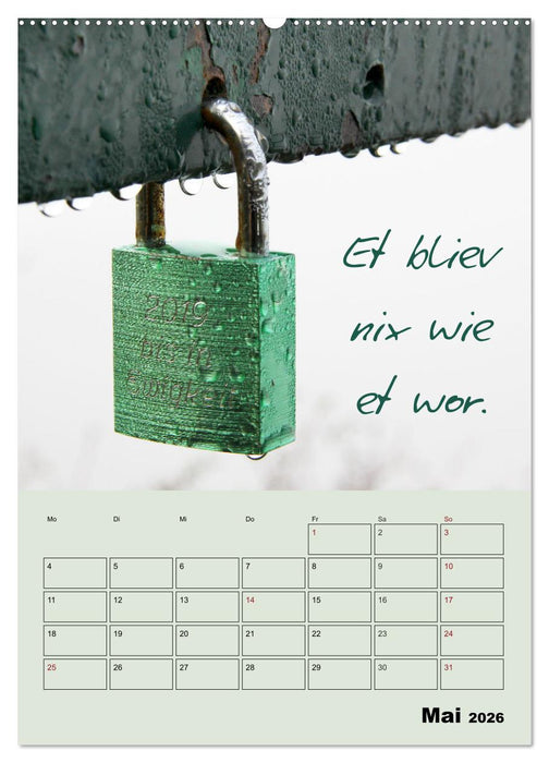 Kölsches Grundgesetz (CALVENDO Premium Wandkalender 2026)