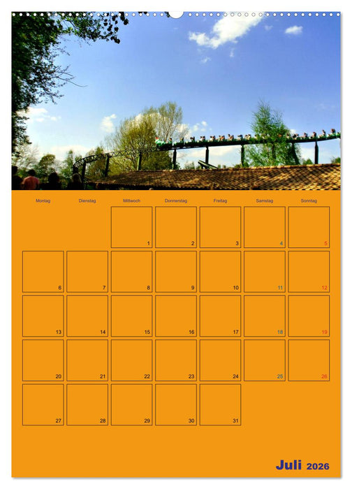 Freizeitparkmomente / Planer (CALVENDO Premium Wandkalender 2026)
