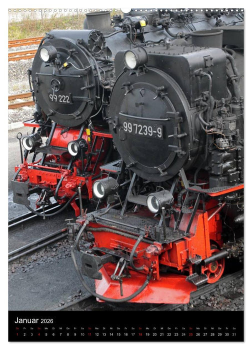 Die Brockenbahn (CALVENDO Premium Wandkalender 2026)