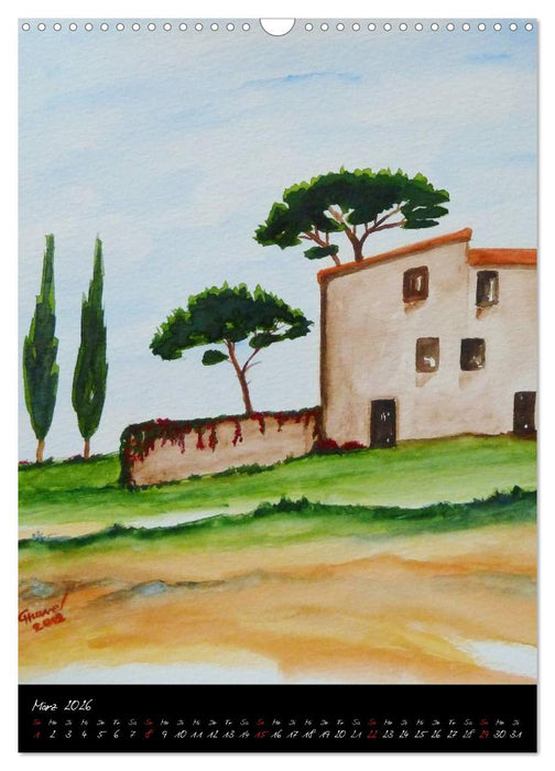 Toskana-das ganze Jahr (CALVENDO Wandkalender 2026)