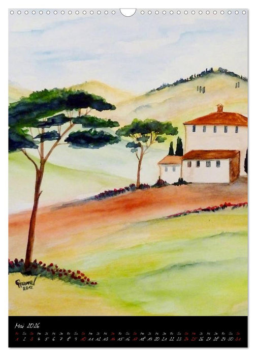 Toskana-das ganze Jahr (CALVENDO Wandkalender 2026)