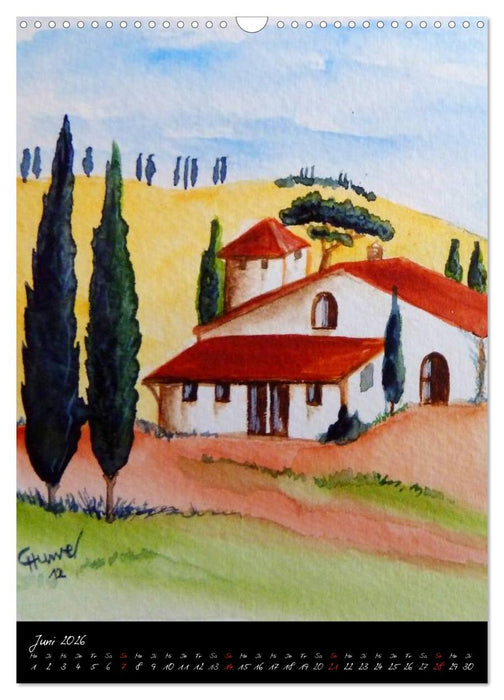 Toskana-das ganze Jahr (CALVENDO Wandkalender 2026)