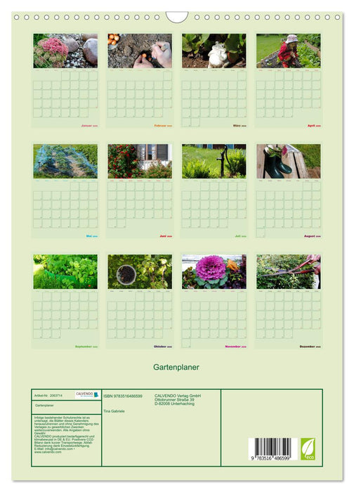 Gartenplaner (CALVENDO Wandkalender 2026)