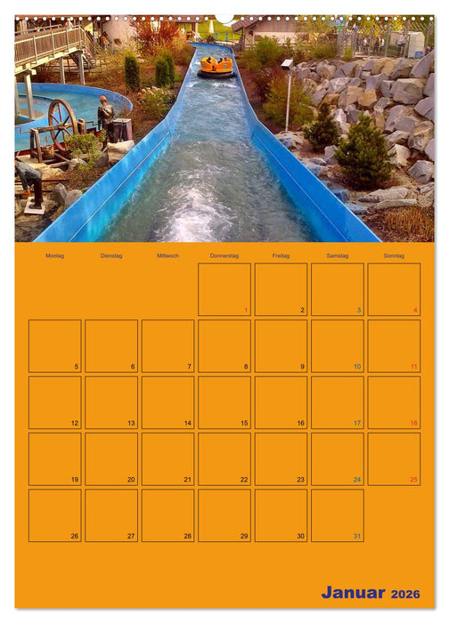 Freizeitparkmomente / Planer (CALVENDO Wandkalender 2026)