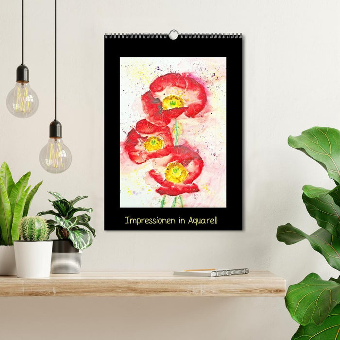 Impressionen in Aquarell (CALVENDO Wandkalender 2026)