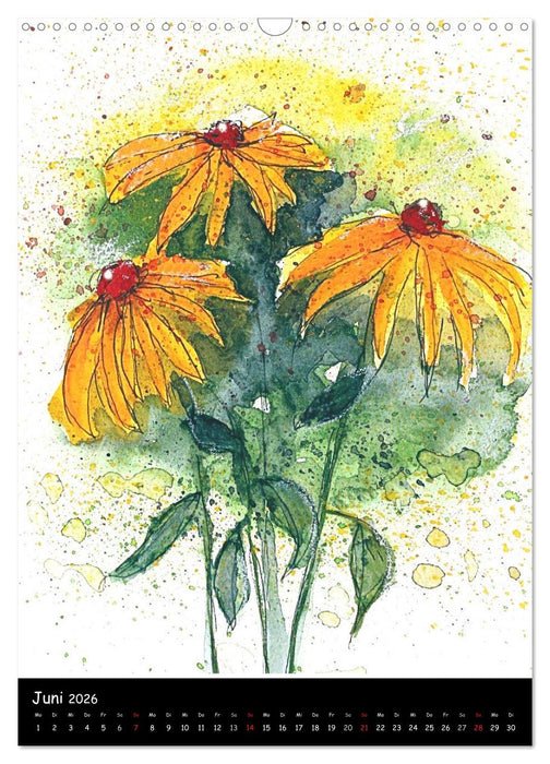 Impressionen in Aquarell (CALVENDO Wandkalender 2026)