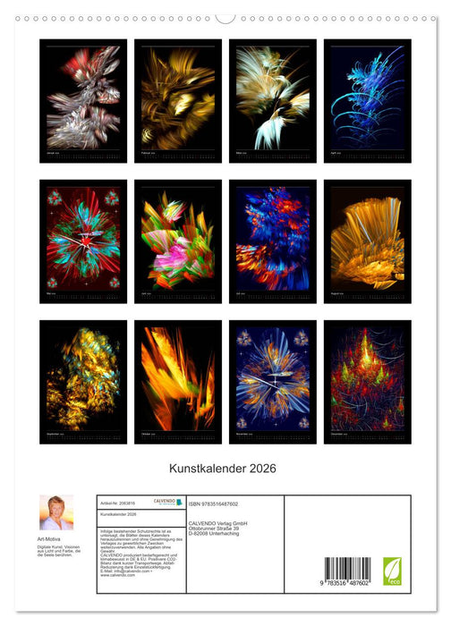 Kunstkalender 2026 (CALVENDO Premium Wandkalender 2026)