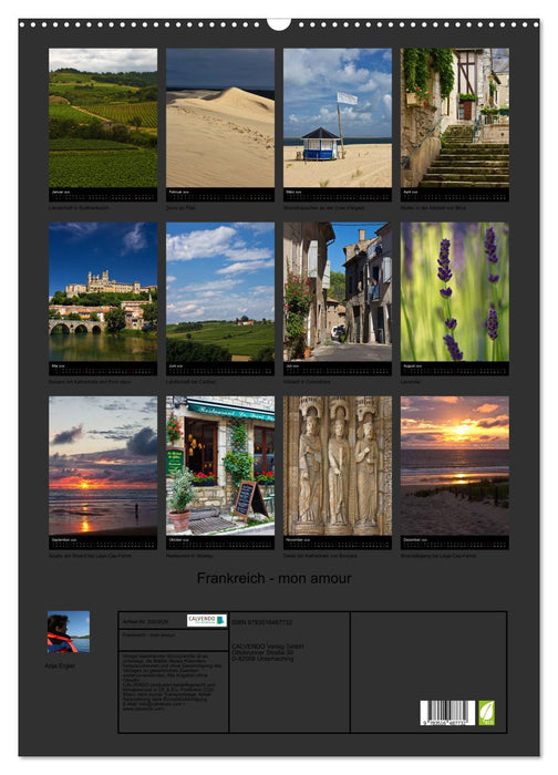Frankreich - mon amour (CALVENDO Wandkalender 2026)