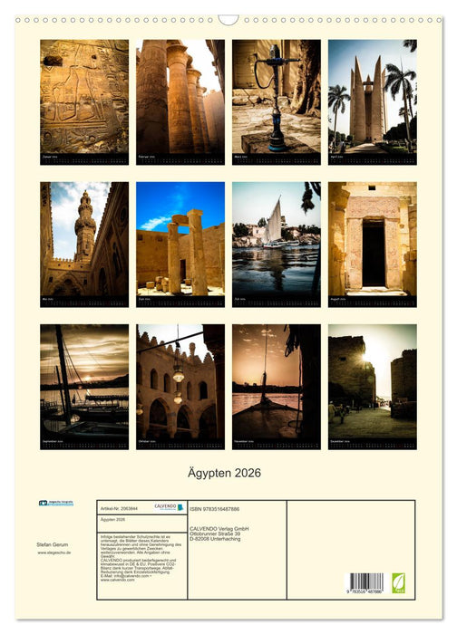Ägypten 2026 (CALVENDO Wandkalender 2026)