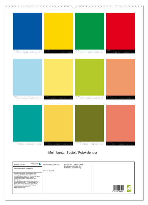 Mein bunter Bastel / Fotokalender (CALVENDO Wandkalender 2026)