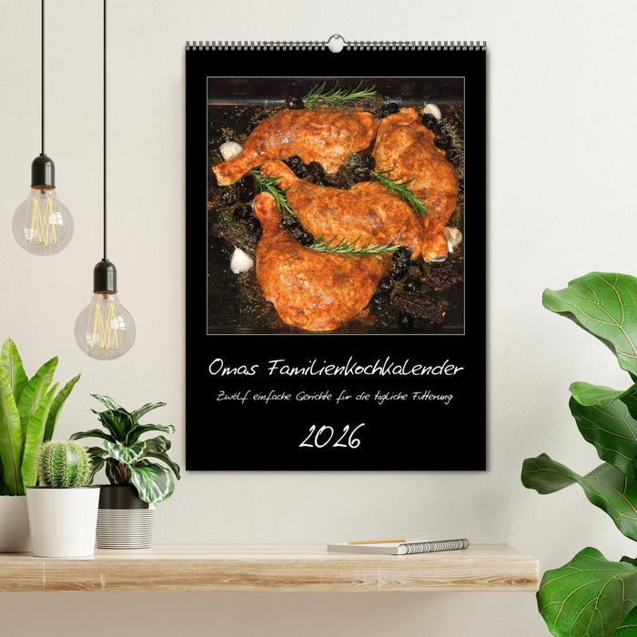 Omas Familienkochkalender (CALVENDO Wandkalender 2026)