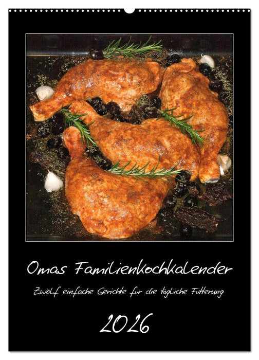 Omas Familienkochkalender (CALVENDO Wandkalender 2026)