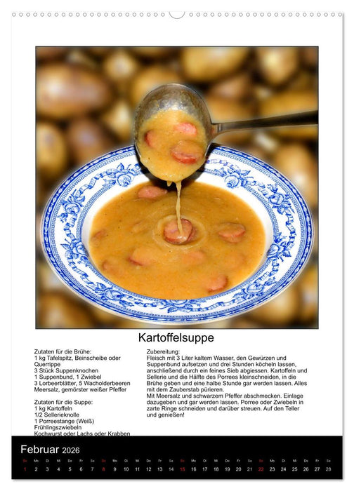 Omas Familienkochkalender (CALVENDO Wandkalender 2026)