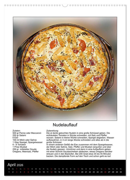 Omas Familienkochkalender (CALVENDO Wandkalender 2026)