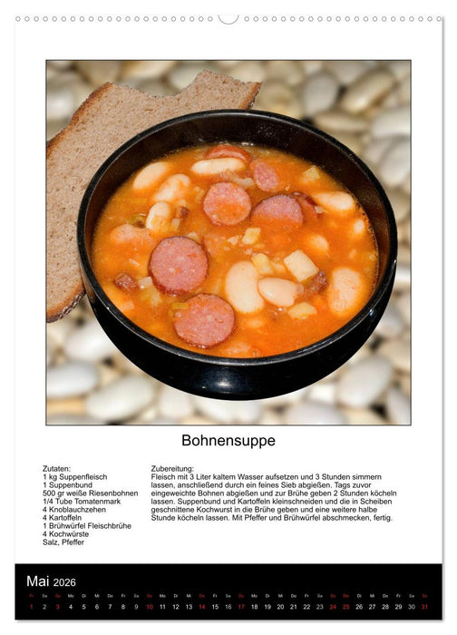 Omas Familienkochkalender (CALVENDO Wandkalender 2026)