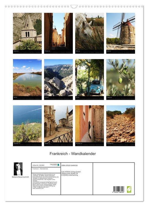 Frankreich - Wandkalender (CALVENDO Wandkalender 2026)