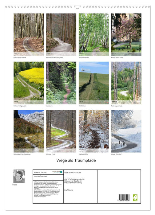 Wege als Traumpfade (CALVENDO Wandkalender 2026)