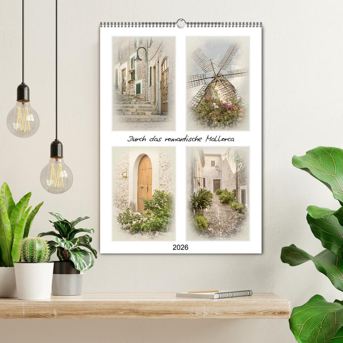 Durch das romantische Mallorca (CALVENDO Wandkalender 2026)