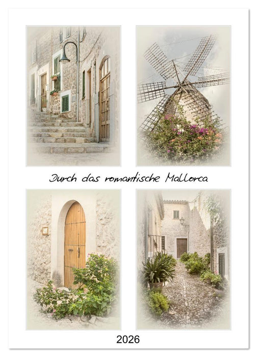 Durch das romantische Mallorca (CALVENDO Wandkalender 2026)