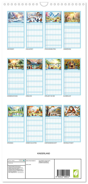 KINDERLAND (CALVENDO Familienplaner 2026)