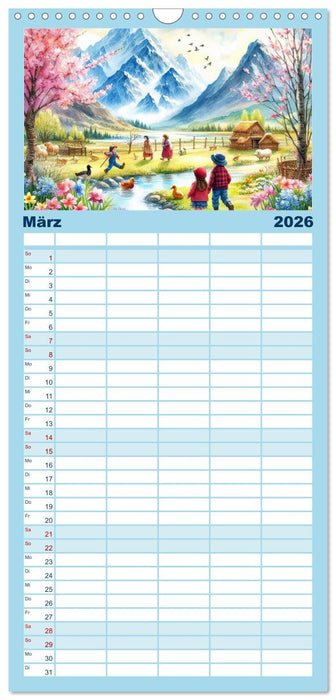 KINDERLAND (CALVENDO Familienplaner 2026)