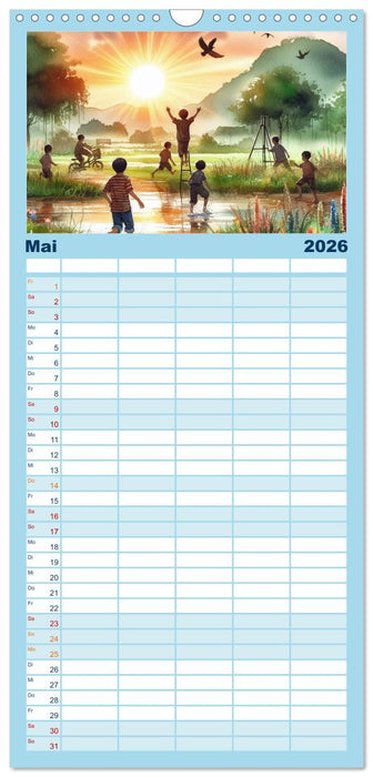 KINDERLAND (CALVENDO Familienplaner 2026)