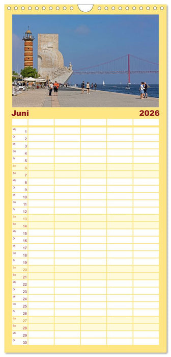 Portugal - Porto, Coimbra, Lissabon (CALVENDO Familienplaner 2026)