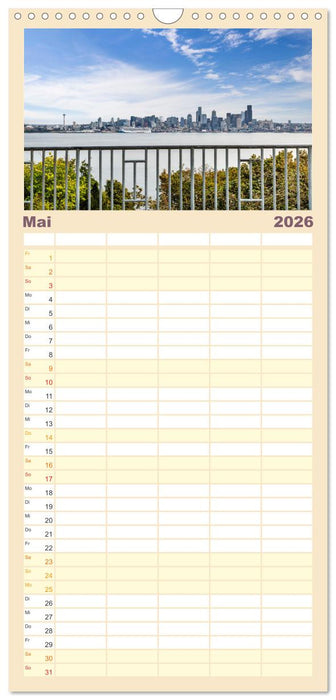 SEATTLE Unvergessliche Tour durch die Stadt und das Umland (CALVENDO Familienplaner 2026)