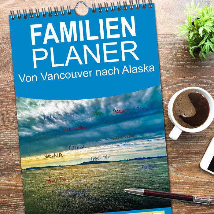 Von Vancouver nach Alaska (CALVENDO Familienplaner 2026)