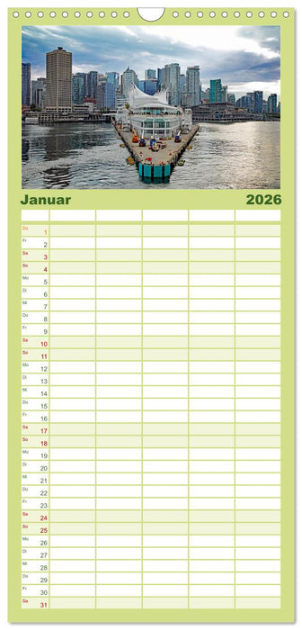 Von Vancouver nach Alaska (CALVENDO Familienplaner 2026)