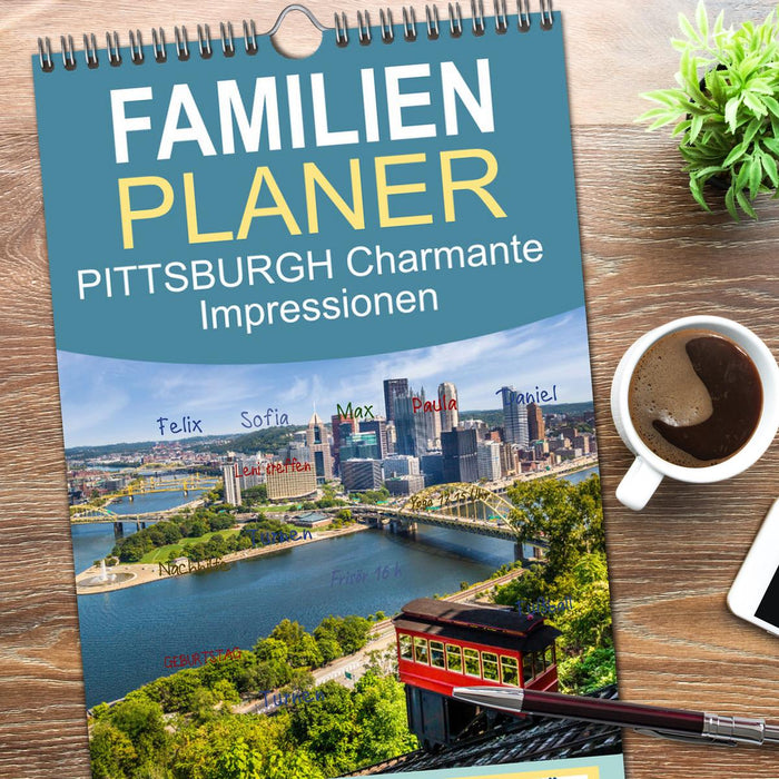PITTSBURGH Charmante Impressionen (CALVENDO Familienplaner 2026)