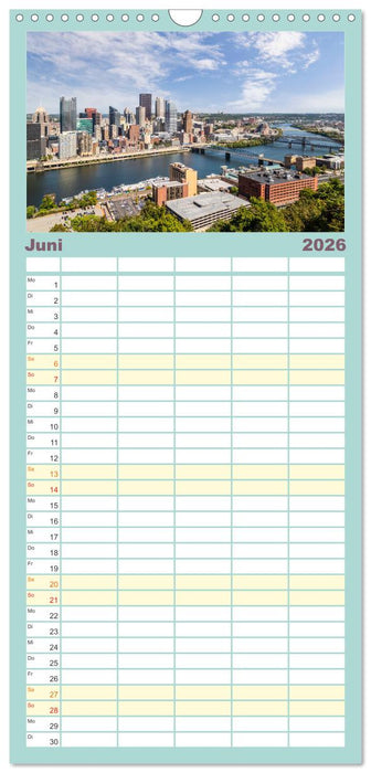 PITTSBURGH Charmante Impressionen (CALVENDO Familienplaner 2026)