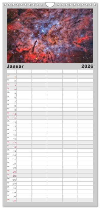 Deepsky XVIII (CALVENDO Familienplaner 2026)