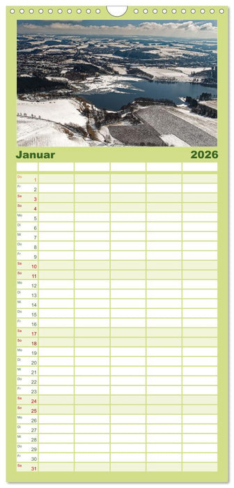 Oberfranken aus der Vogelperspektive (CALVENDO Familienplaner 2026)