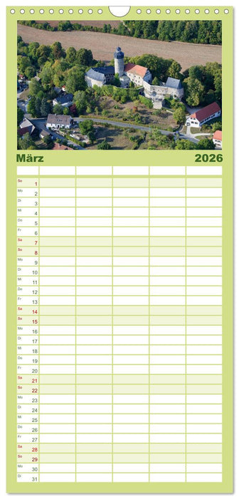 Oberfranken aus der Vogelperspektive (CALVENDO Familienplaner 2026)