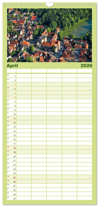 Oberfranken aus der Vogelperspektive (CALVENDO Familienplaner 2026)