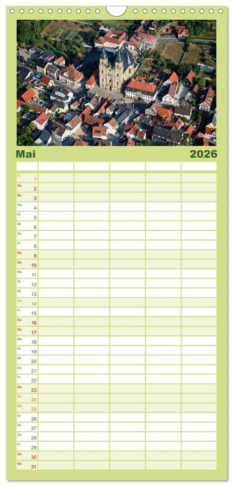 Oberfranken aus der Vogelperspektive (CALVENDO Familienplaner 2026)