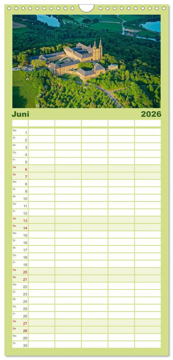 Oberfranken aus der Vogelperspektive (CALVENDO Familienplaner 2026)
